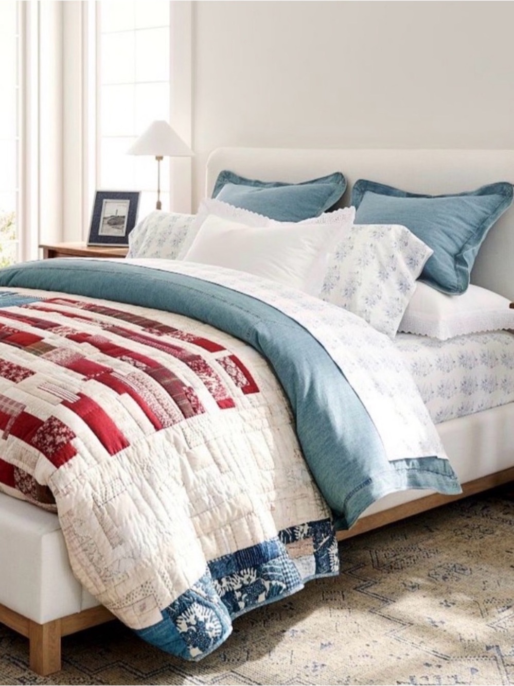 Pottery Barn Americana Quilt & Shams NEW! - Picture 2 of 16